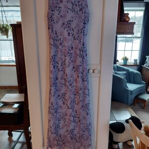 My Michelle Floral Maxi Dress - Lavender and Pink